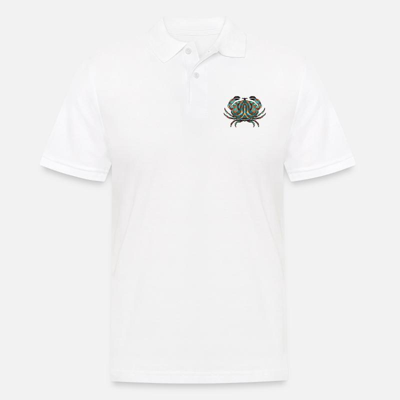 Crab - Men's Polo Shirt - white