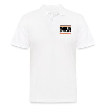 Made in Germany - Men's Polo Shirt - white - Front - Kai (181cm)