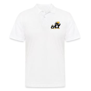 2 coole Pinguine Familie - Männer Poloshirt - Weiß - Vorne - Kai (181cm)