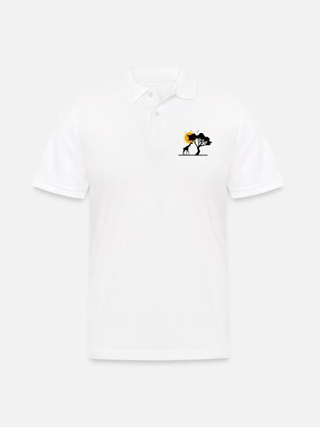 Safari Zoo AnimaSafari Zoo - Männer Poloshirt - Weiß