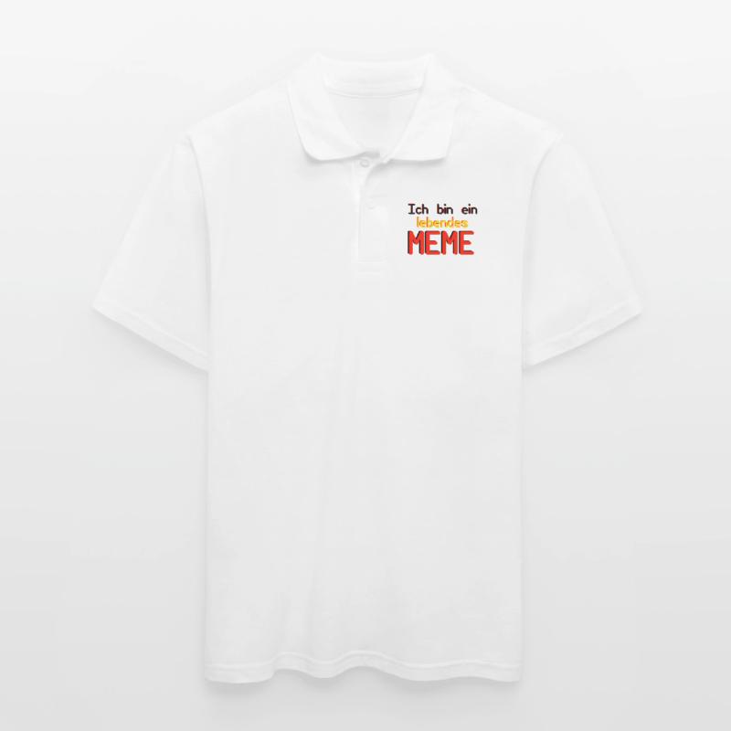 Ich bin ein lebendes Meme (Basic Collection) Männer Poloshirt
