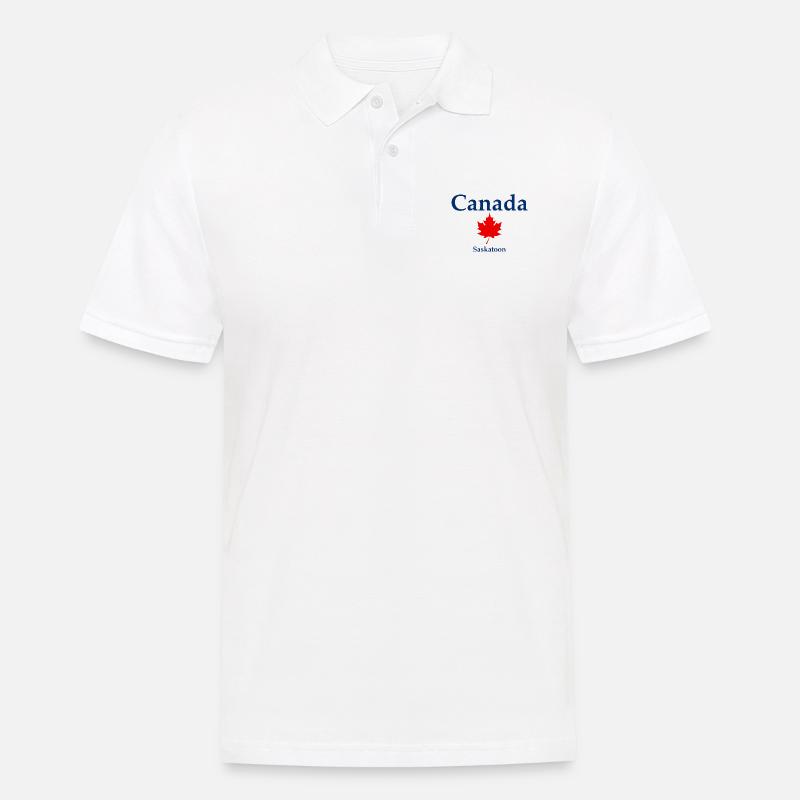 Saskatoon - Saskatchewan - Canada - Kanada - Männer Poloshirt - Weiß