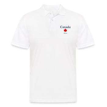 Oshawa - Ontario - Canada - Kanada - Männer Poloshirt - Weiß - Vorne - Kai (181cm)