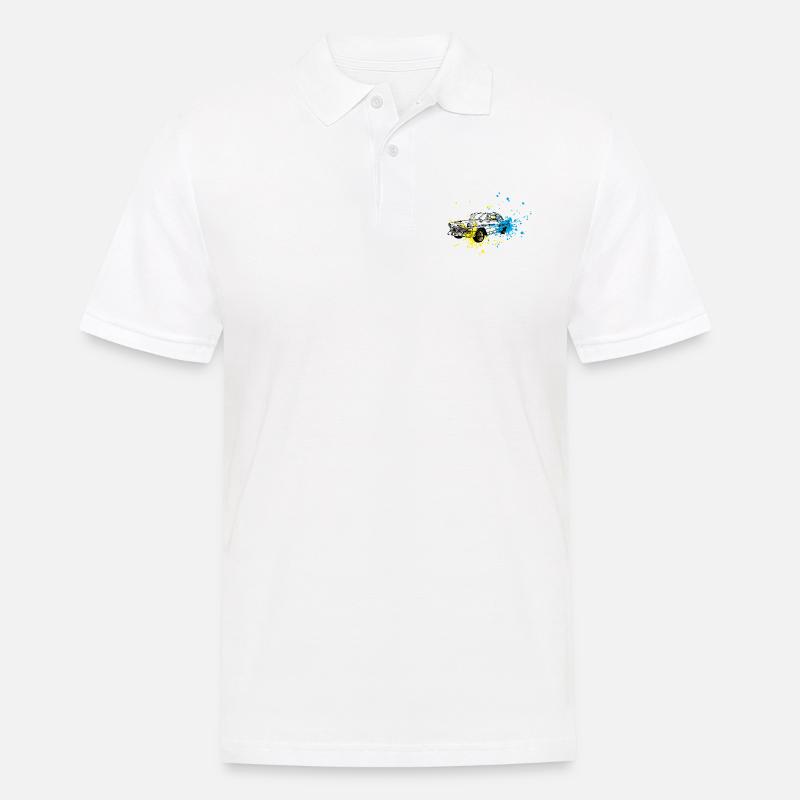 Oldtimer splash - Männer Poloshirt - Weiß