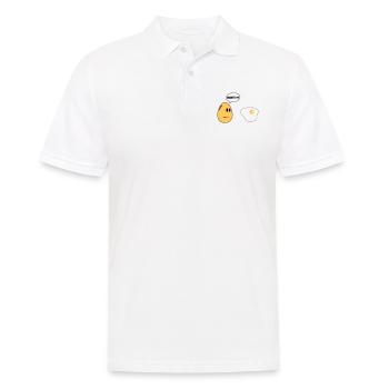 SISTER Ei - Männer Poloshirt - Weiß - Vorne - Kai (181cm)