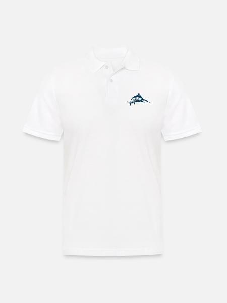Schwertfisch - Männer Poloshirt - Weiß