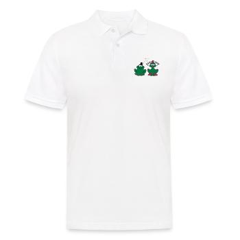 Mariage - JGA - mariée - Paire - Frog Couple - 3C - Polo Homme - blanc - Devant - Kai (181cm)