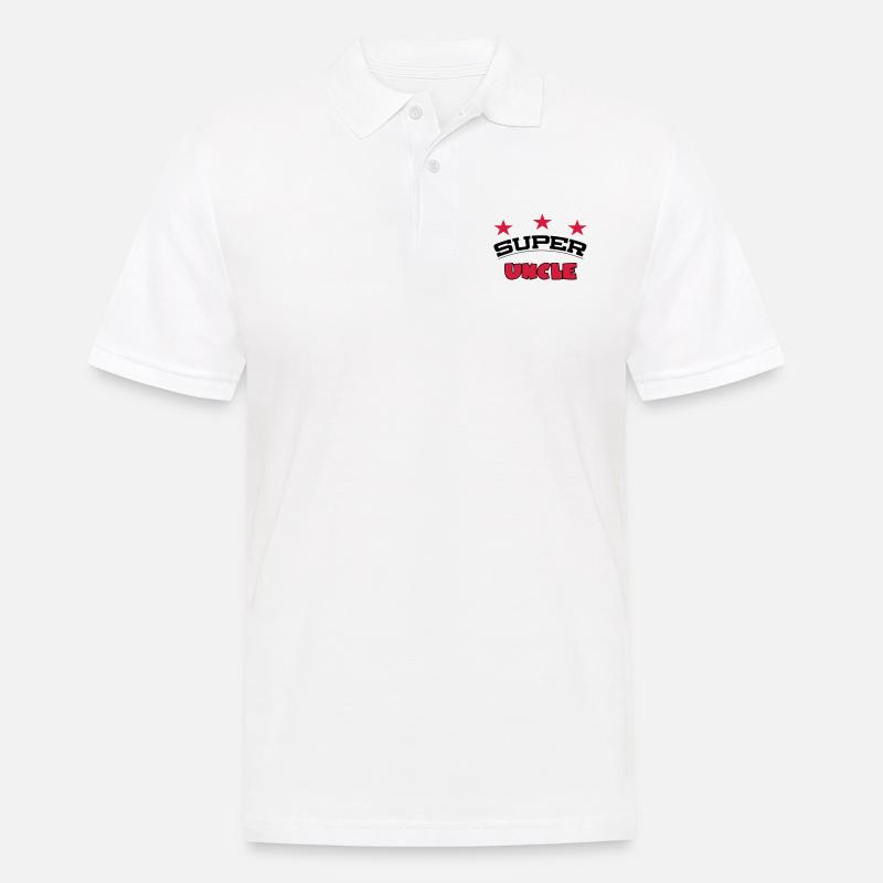 Super uncle - Männer Poloshirt - Weiß