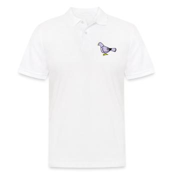 taube - Men's Polo Shirt - white - Front - Kai (181cm)