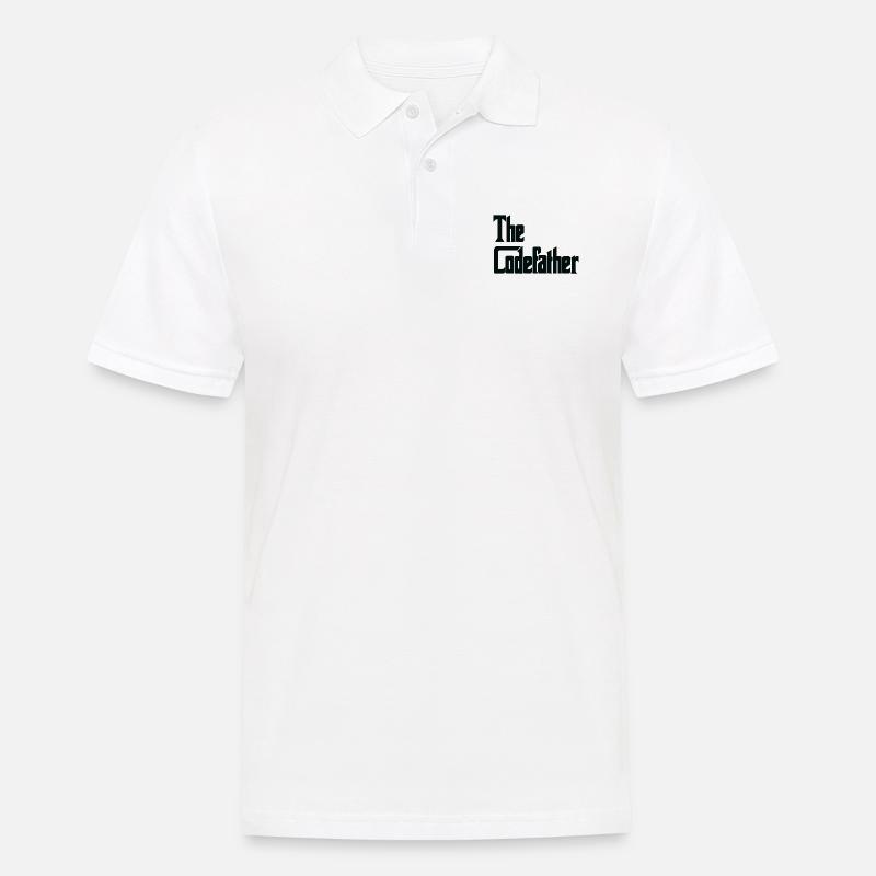 The codefather mafia lustig - Männer Poloshirt - Weiß
