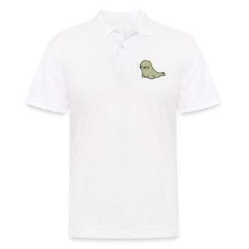 seehund 02 - Männer Poloshirt - Weiß - Vorne - Kai (181cm)
