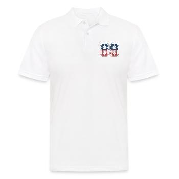 Number 89 USA - Men's Polo Shirt - white - Front - Kai (181cm)
