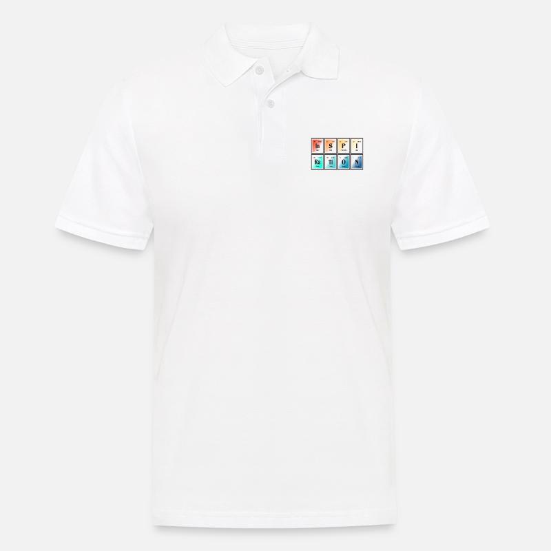 Inspiration | Periodensystem der Elemente - Männer Poloshirt - Weiß