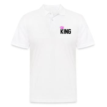 king - Männer Poloshirt - Weiß - Vorne - Kai (181cm)