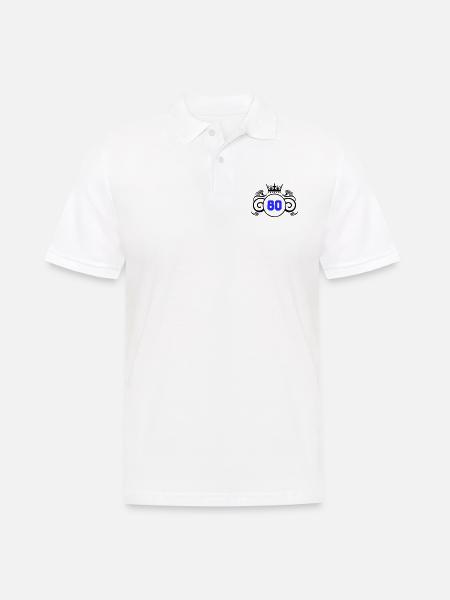 wappen 80 - Männer Poloshirt - Weiß