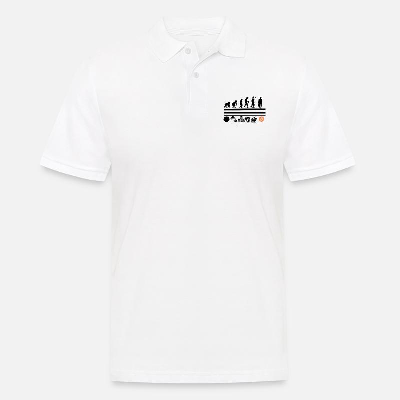 évolution bitcoin - Polo Homme - blanc
