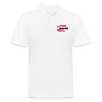 future cuisinière - Polo Homme - blanc - Devant - Kai (181cm)