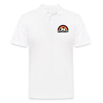 german rainbow soccer - Männer Poloshirt - Weiß - Vorne - Kai (181cm)