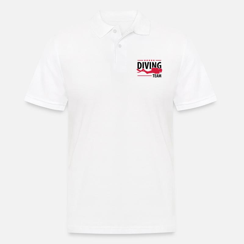 diving_team_c2 - Männer Poloshirt - Weiß