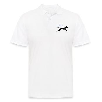 Herder Streifenhörnchen im Einsatz - Männer Poloshirt - Weiß - Vorne - Kai (181cm)