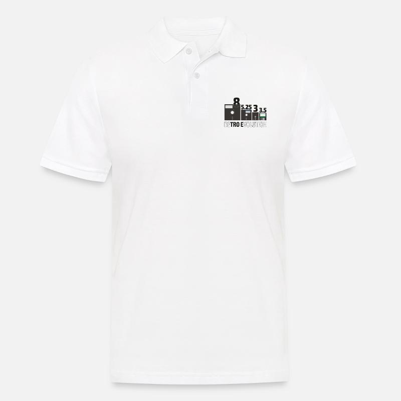 Set der Floppy Disks - Männer Poloshirt - Weiß