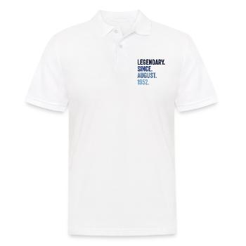 Legendary Since August 1952 70. Geburtstag - Männer Poloshirt - Weiß - Vorne - Kai (181cm)