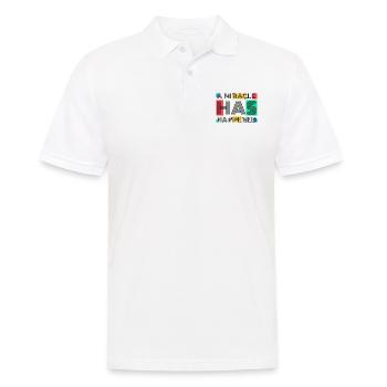 A Miracle Has Happened - Men's Polo Shirt - white - Front - Kai (181cm)