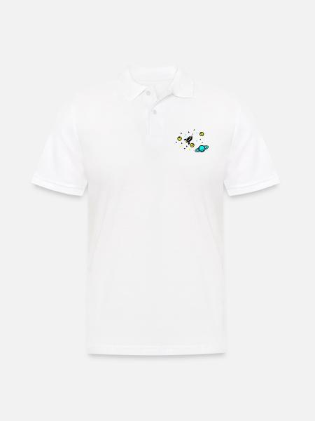 Universe - Men's Polo Shirt - white