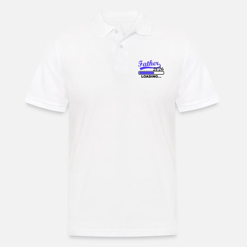 Vater 2026 Wird Geladen Loading - Männer Poloshirt - Weiß