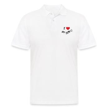 ilovemytrumpet - Männer Poloshirt - Weiß - Vorne - Kai (181cm)