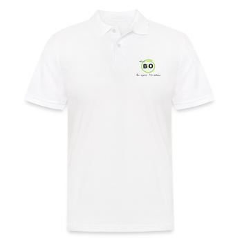 100 % Bio - Männer Poloshirt - Weiß - Vorne - Kai (181cm)