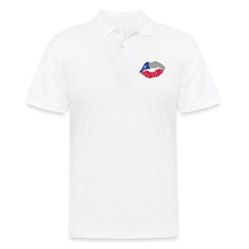 Kiss (Chile) - Men's Polo Shirt - white - Front - Kai (181cm)