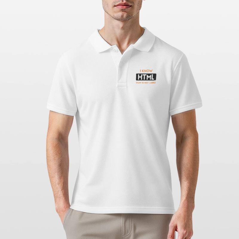 HTML web developer developer CSS programmer Men's Polo Shirt