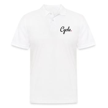 Radsport - Männer Poloshirt - Weiß - Vorne - Kai (181cm)
