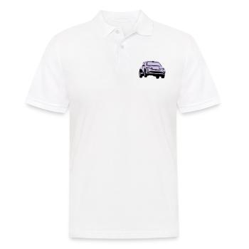 Rally car, race car - Polo Homme - blanc - Devant - Kai (181cm)