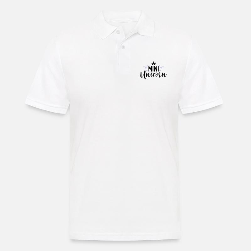 Unicorn - Männer Poloshirt - Weiß