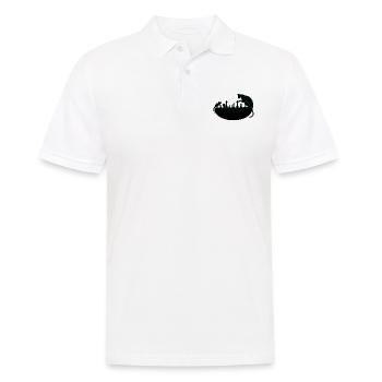 Jouer au chat et à la souris - Polo Homme - blanc - Devant - Kai (181cm)