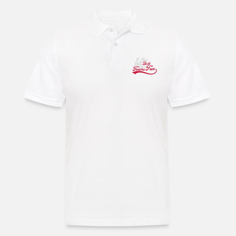 Both Teams Have Fun - Männer Poloshirt - Weiß