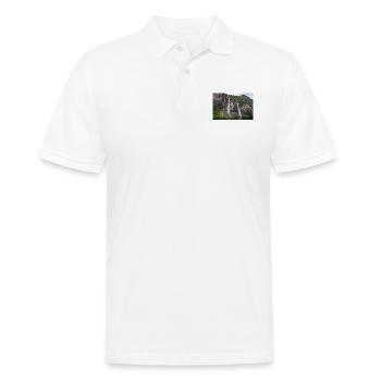 Seven Sisters Waterfall Norway Geiranger - Männer Poloshirt - Weiß - Vorne - Kai (181cm)