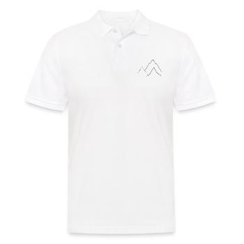 Montagnes Randonnée Montagne Aventure Vecteur de voyage gratuit 1 - Polo Homme - blanc - Devant - Kai (181cm)
