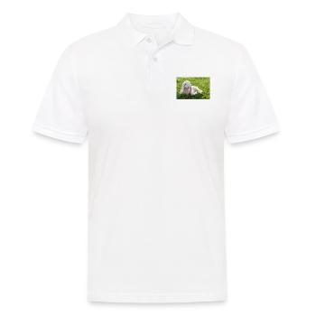 Lamm mit Kussmund - Männer Poloshirt - Weiß - Vorne - Kai (181cm)