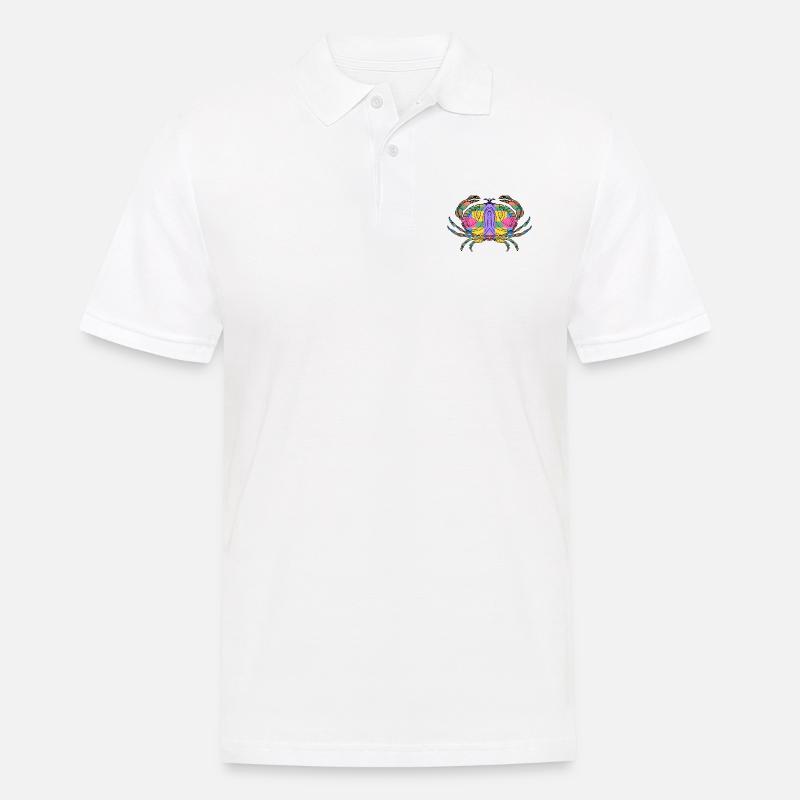 Crab - Men's Polo Shirt - white