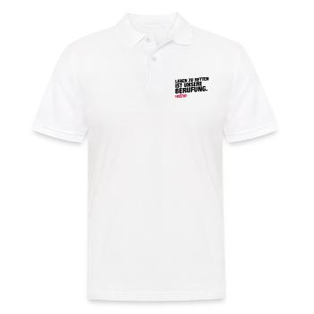 Unsere Berufung - Männer Poloshirt - Weiß - Vorne - Kai (181cm)