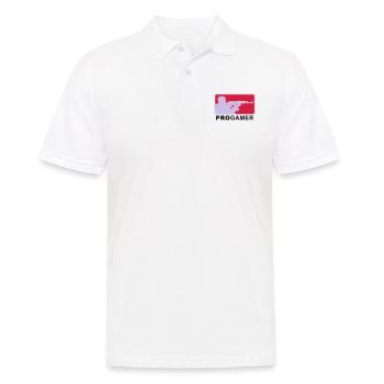 progamer_2011_4_3c - Männer Poloshirt - Weiß - Vorne - Kai (181cm)
