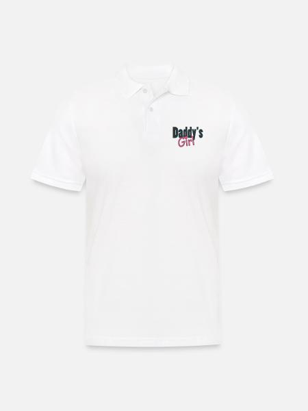 daddy's girl - Men's Polo Shirt - white