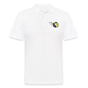 explosion ballon volleyball destructurer destructi - Polo Homme - blanc - Devant - Kai (181cm)