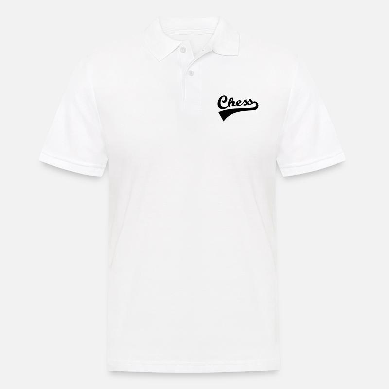 Schach - Männer Poloshirt - Weiß