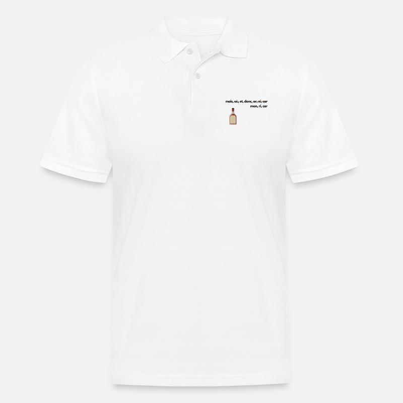 Conjonctions de coordination, pastis - Polo Homme - blanc
