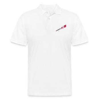 Anarchie Fuck the system - Männer Poloshirt - Weiß - Vorne - Kai (181cm)