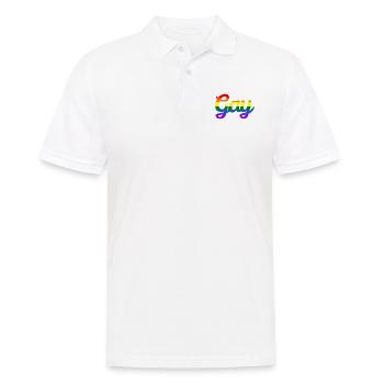 Gay - Männer Poloshirt - Weiß - Vorne - Kai (181cm)